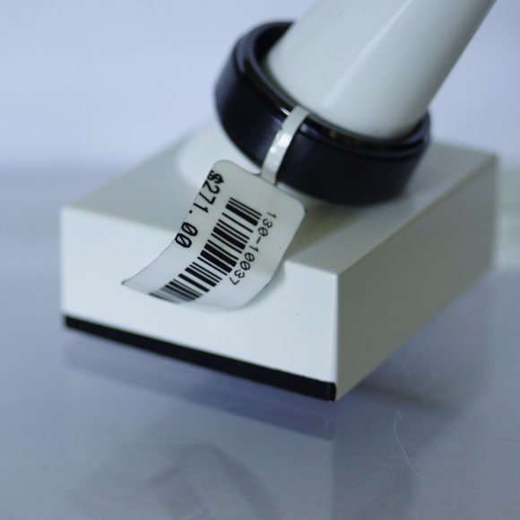 Forge Titanium Men's Ring Sz 10 textured center, beveled edge - Picture 4 of 5